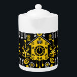 German Bauernmalerei Folk Art Teapot<br><div class="desc">German Bauernmalerei. Folk Art. ©Copyright HGIFY | HGI Stores Only. All rights Reserved.</div>