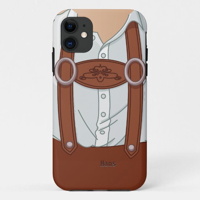 German Bavarian Lederhose Case-Mate iPhone Case (Back)