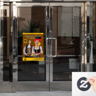 German Bavarian Restaurants Food Lovers Window Cling