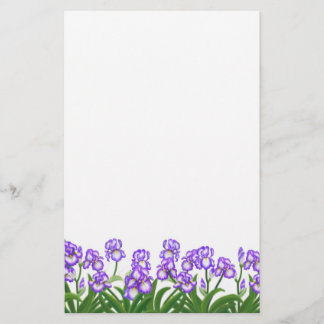 German Bearded Irises Stationery