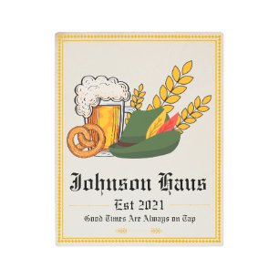 German Beer Hall Custom Family Bar Sign
