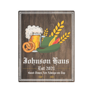 German Beer Hall Custom Family Bar Sign
