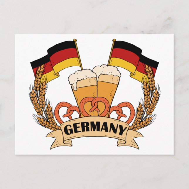 German Beer postcard (Front)
