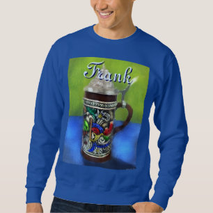 German Beer Stein w/Hinged Lid Personalized Sweatshirt