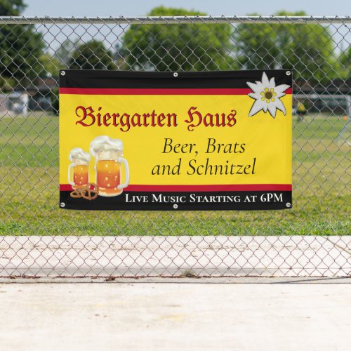 German Biergarten 2 Business Promotional Banner