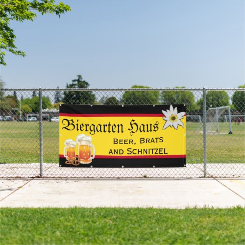 German Biergarten Business Promotional Banner