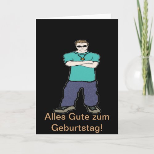 German birthday Card