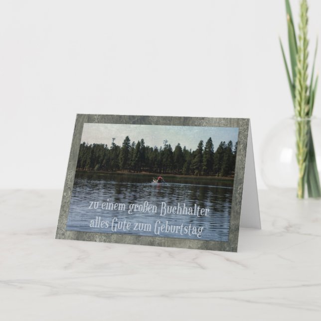 German Birthday Card For Accountant (Front)