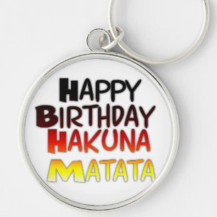 German Birthday Hakuna Matata Art Print Keychain