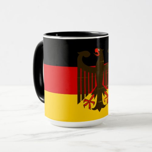 German black eagleDeutschland flag Mug