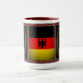 German, black eagle of German flag, Germany 15oz Mug (Center)