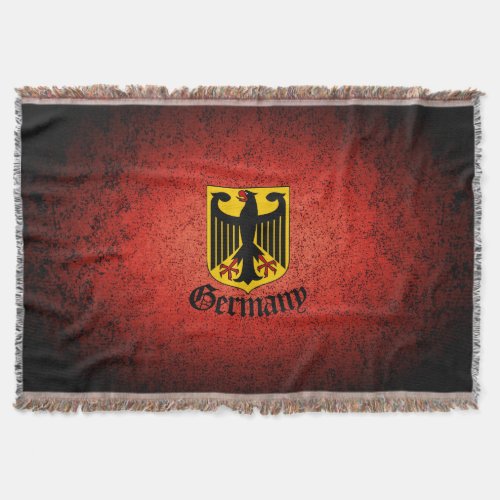 German black eagle of German flag Germany Throw Blanket