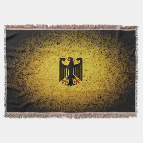 German black eagle of German flag Germany Throw Blanket
