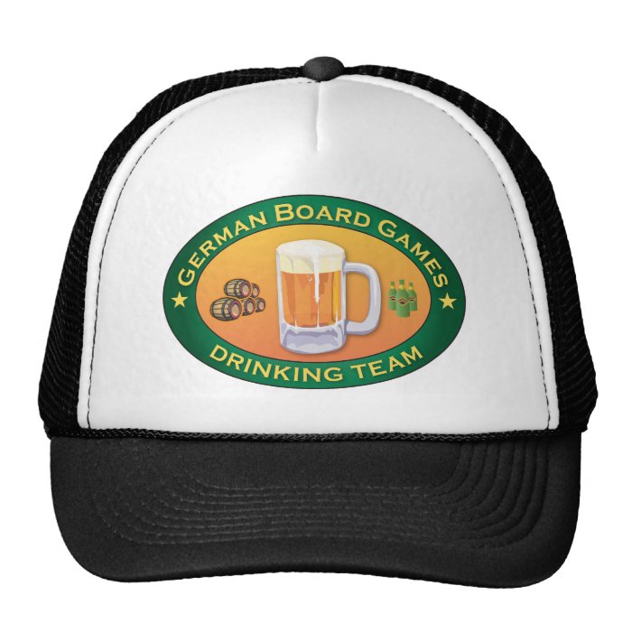 German Board Games Drinking Team Mesh Hat