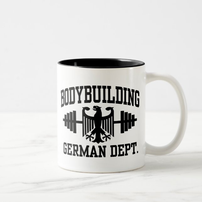 German Bodybuilding Two-Tone Coffee Mug (Right)