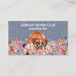 German Boxer Dog Business Card