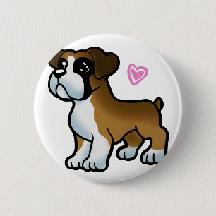 German boxer puppy cartoon    choose back color button