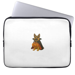 German Bulldog Halloween Dog in Vampire Costume wi Laptop Sleeve