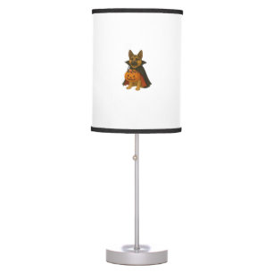 German Bulldog Halloween Dog in Vampire Costume wi Table Lamp