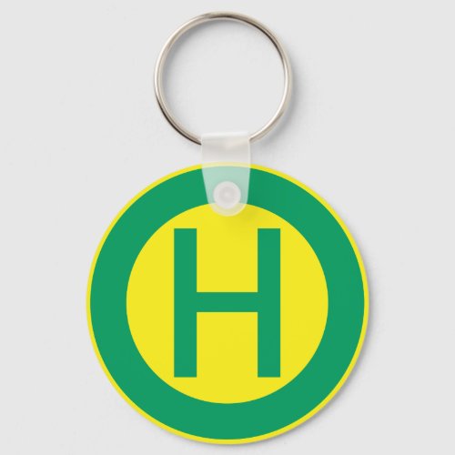 German Bus and Tram Stop sign stop Keychain