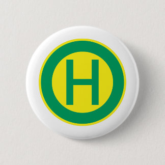 German Bus and Tram Stop sign stop Pinback Button