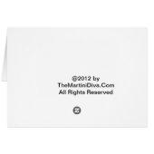 German Chocolate Cake Martini Recipe Greeting Card (Back Horizontal)