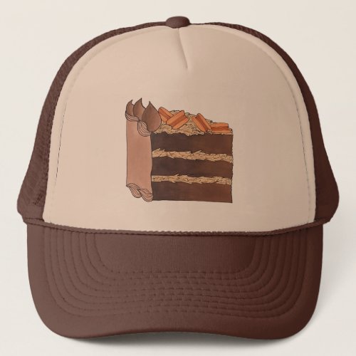 German Chocolate Cake Slice Birthday Party Piece Trucker Hat