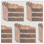 German Chocolate Layer Cake Slice Baking Dessert Fabric