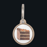German Chocolate Layer Cake Slice Baking Dessert Pet ID Tag<br><div class="desc">Design features an original food-themed marker illustration of a slice of German chocolate cake. With layers of chocolate cake, pecans, and coconut frosting, this sweet treat is a popular American dessert. Ideal for a bakery, bake sale, restaurant, birthday party, pastry chef, foodie, or anyone who loves a piece of cake!...</div>