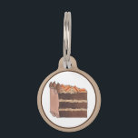 German Chocolate Layer Cake Slice Baking Dessert Pet ID Tag<br><div class="desc">Design features an original food-themed marker illustration of a slice of German chocolate cake. With layers of chocolate cake, pecans, and coconut frosting, this sweet treat is a popular American dessert. Ideal for a bakery, bake sale, restaurant, birthday party, pastry chef, foodie, or anyone who loves a piece of cake!...</div>