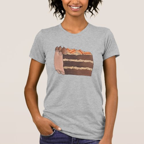 German Chocolate Layer Cake Slice Baking Dessert T_Shirt