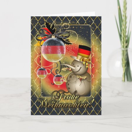 German Christmas Card - Frohe Weihnachten