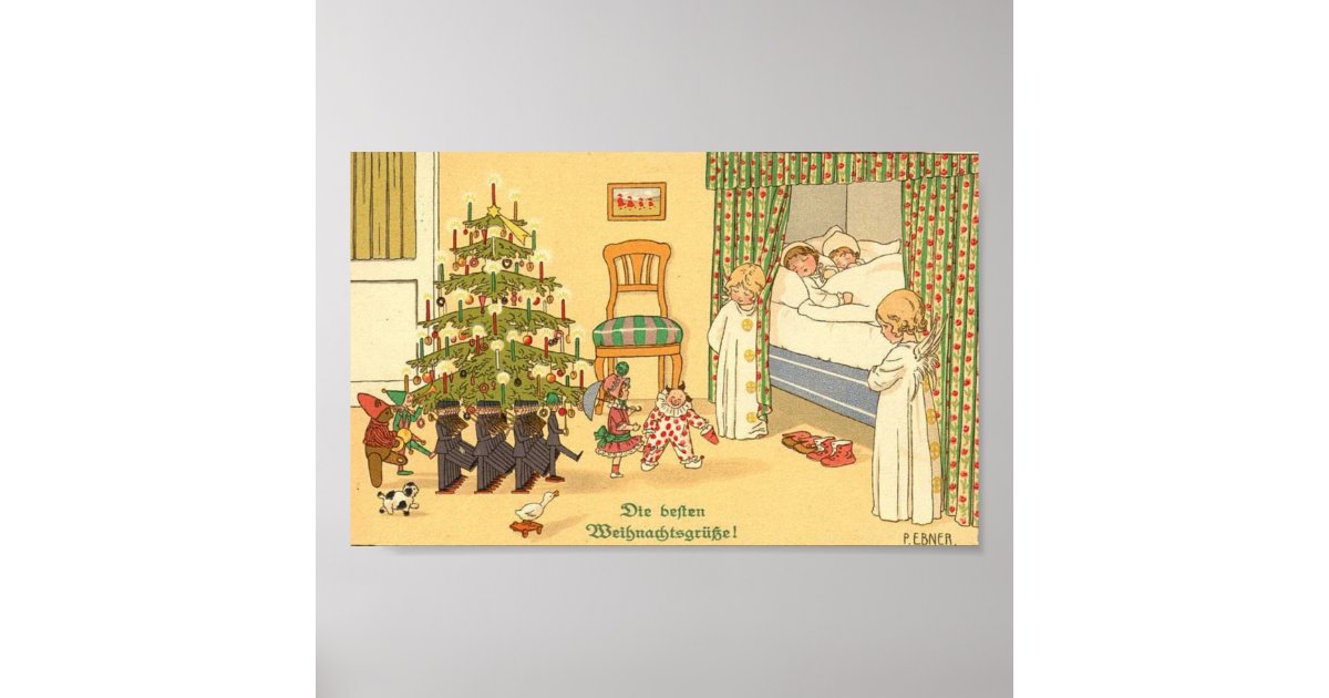 German Christmas Card Poster | Zazzle.com