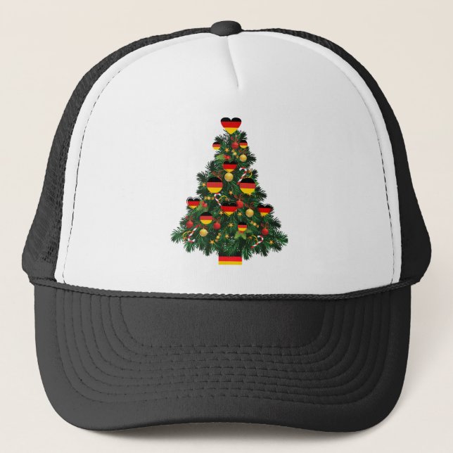 German Christmas Holiday Germans from Germany  Trucker Hat (Front)