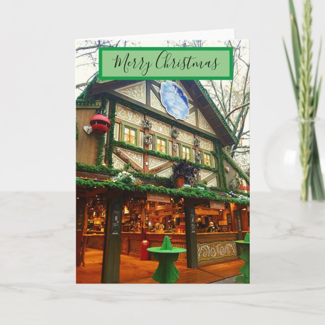 German Christmas Market Christmas Card (Front)