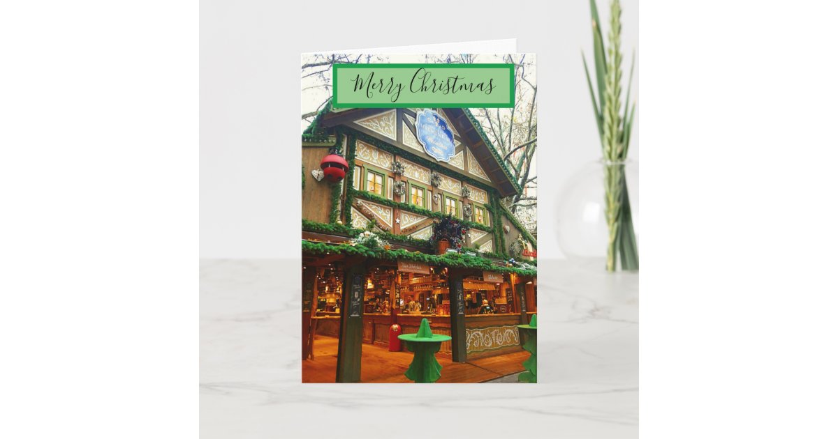 German Christmas Market Christmas Card | Zazzle.com