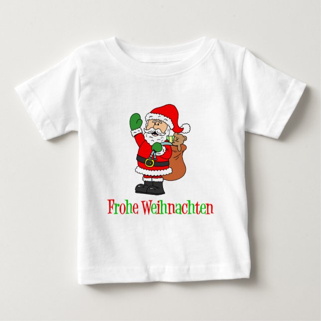 German Christmas Santa Baby T-Shirt (Front)