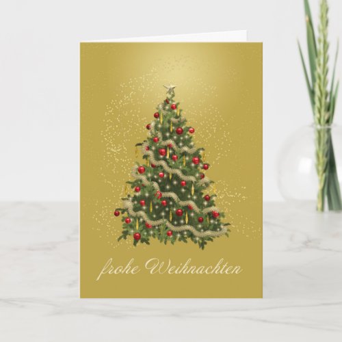 German Christmas Tree Card