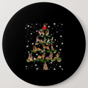 German Christmas Tree Covered By Flashlight Button