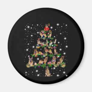 German Christmas Tree Covered By Flashlight Magnet