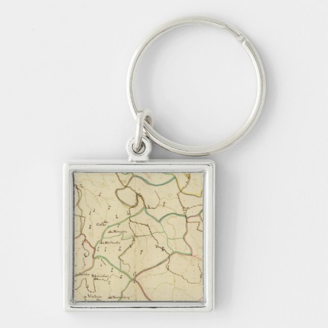 German Cities Keychain (Front)