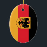 German Coat of Arms Flag Ceramic Ornament<br><div class="desc">The Funniest Ornaments,  T-shirts,  Hoodies,  Stickers,  Buttons and Novelty gifts from http://www.Shirtuosity.com.</div>