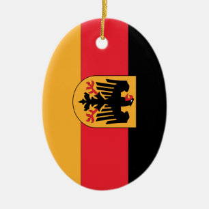 German Coat of Arms Flag Ceramic Ornament