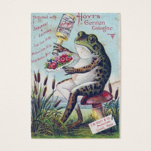 Customizable German Cologne Frog Business Card