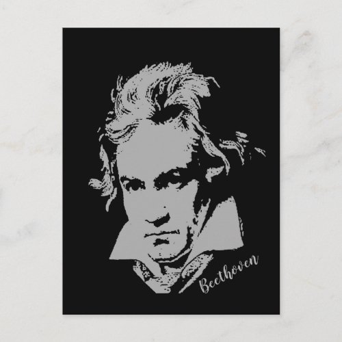 German composer and pianist Beethoven Postcard
