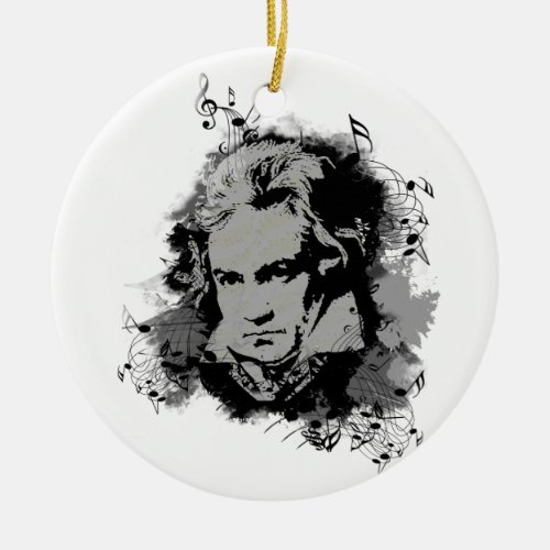German Composer Beethoven classical music Ceramic Ornament