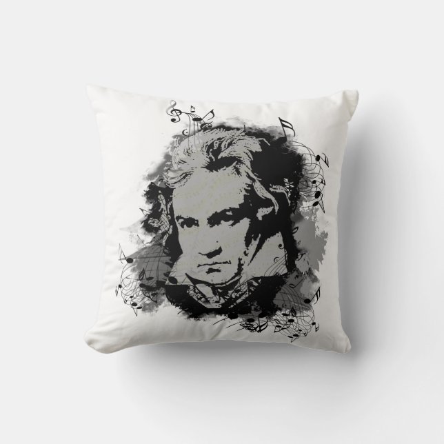 German Composer Beethoven classical music Throw Pillow (Front)