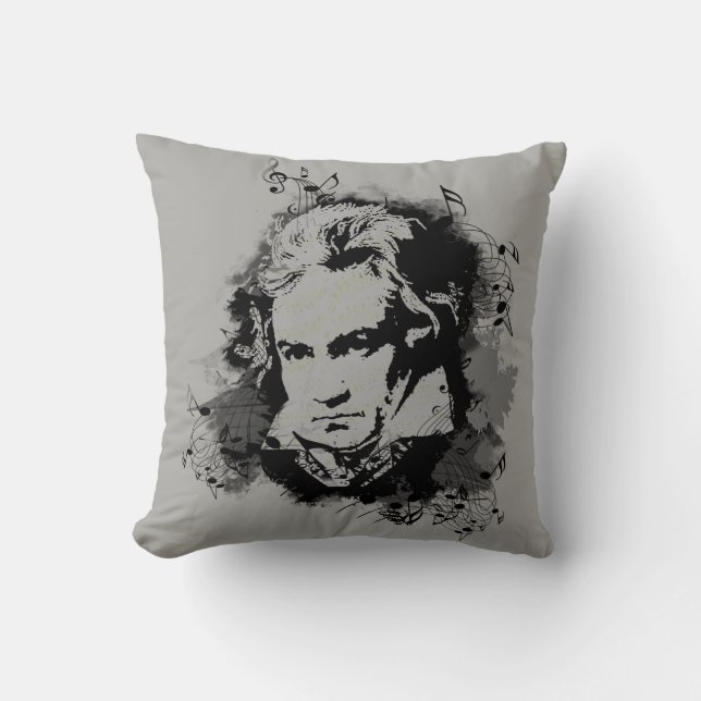 German Composer Beethoven classical music Throw Pillow (Front)