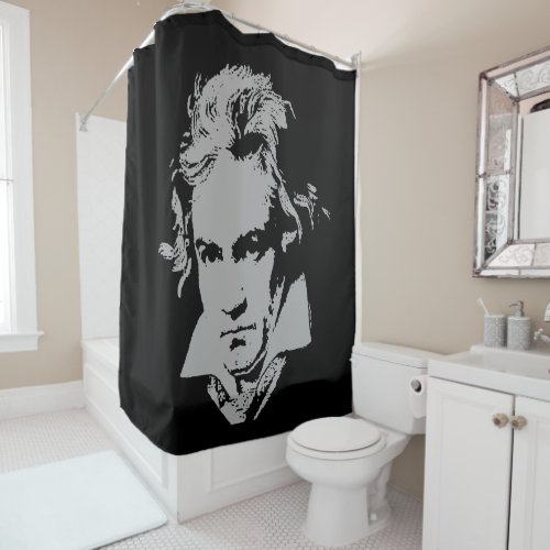 German Composer Pianist of classical music Shower Curtain