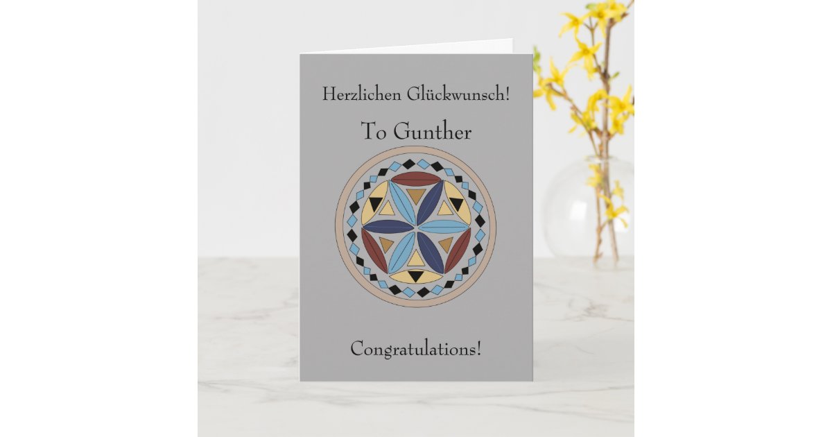 German Congratulations Card | Zazzle